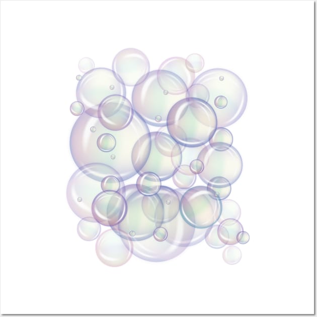 Pastel Bubbles Design Wall Art by DankFutura